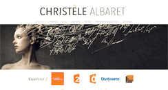 Desktop Screenshot of christele-albaret.com