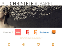 Tablet Screenshot of christele-albaret.com